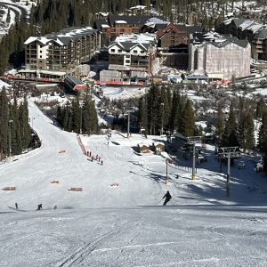 View of Kindred from ski slopes. 12.13.2024