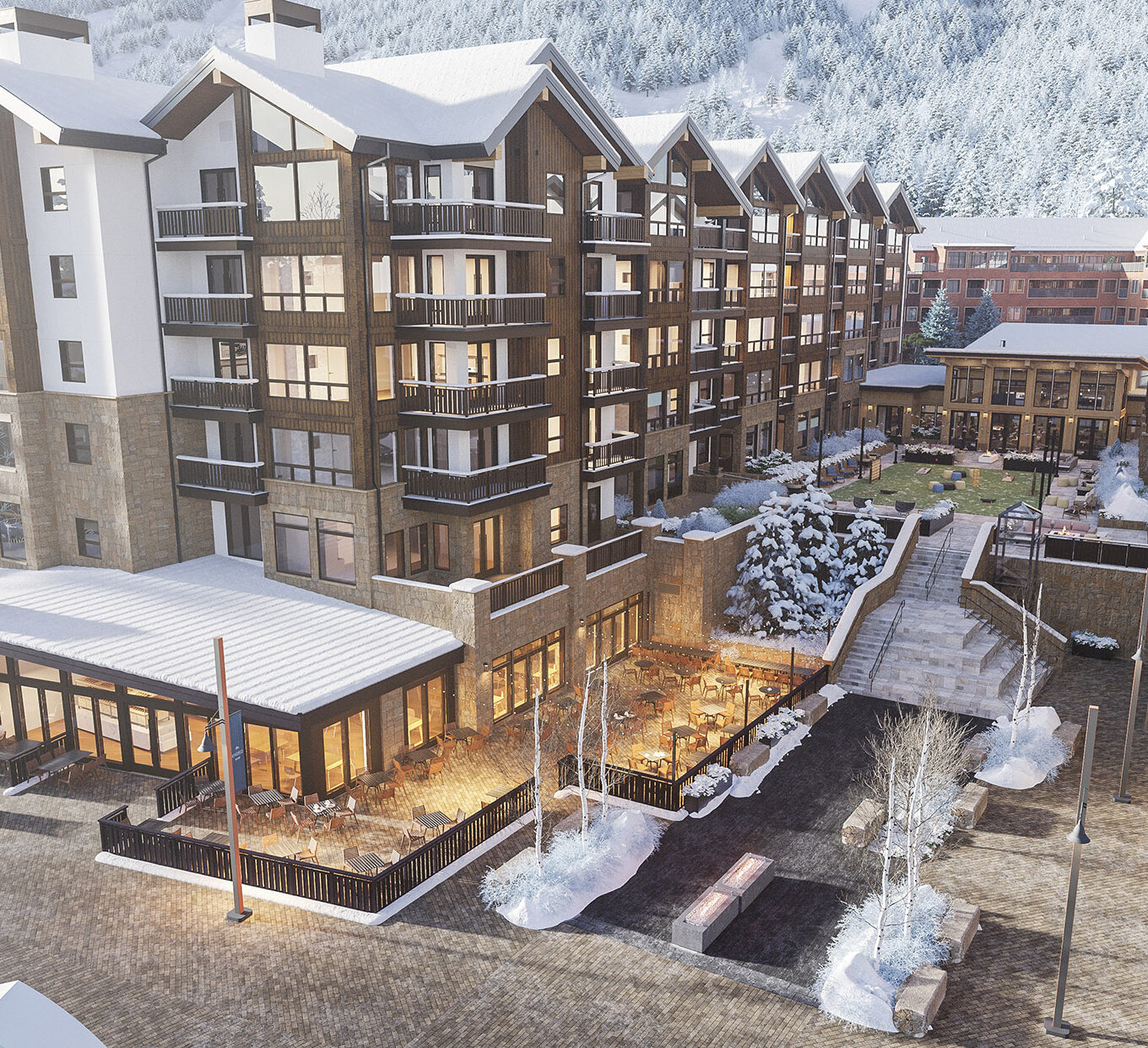 Kindred Exterior Rendering Kindred Resort Keystone