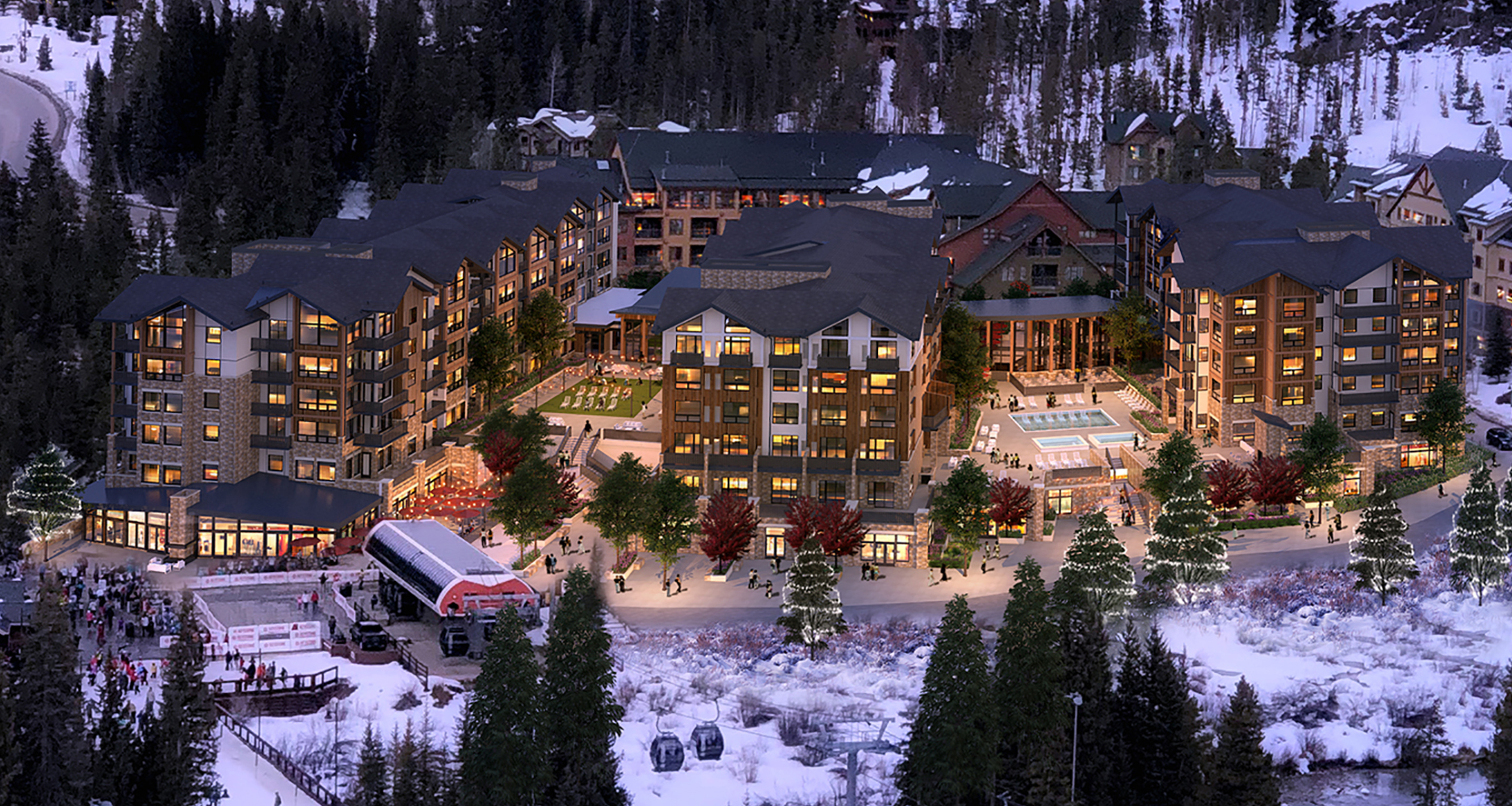 Kindred Resort Ariel Rendering Kindred Resort Keystone